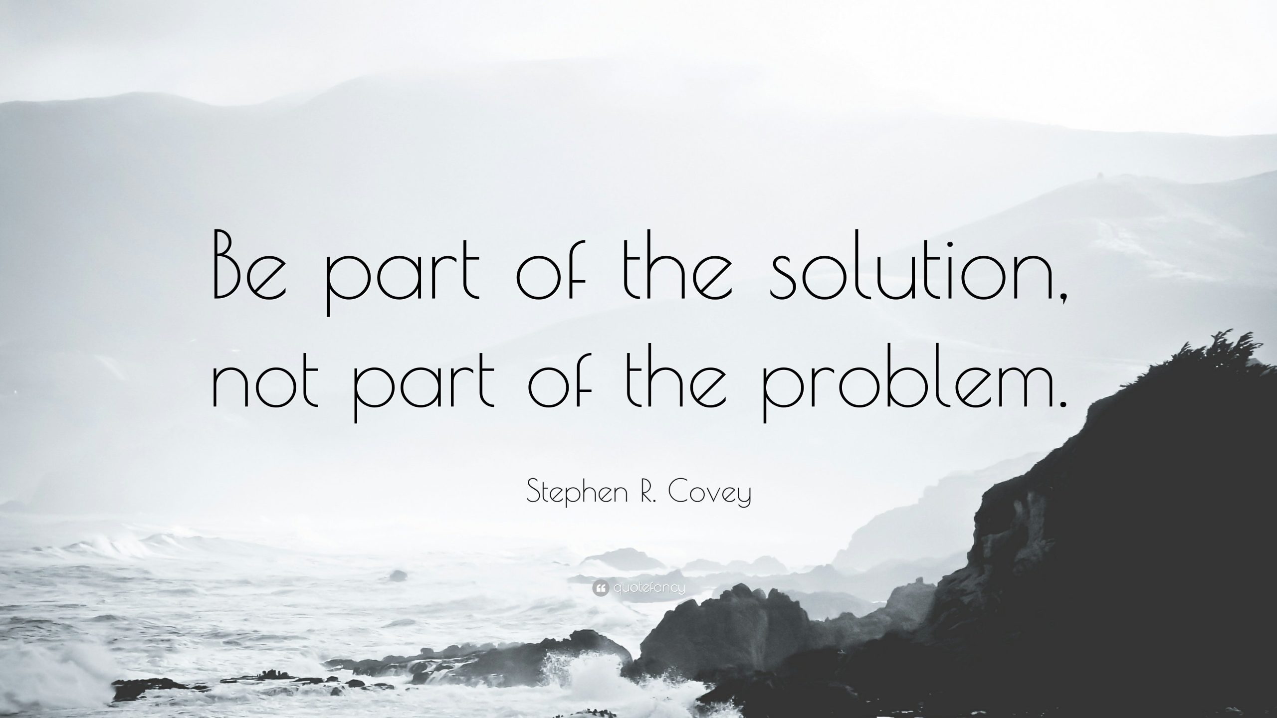BE A PART OF THE SOLUTION