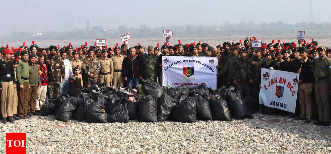 NCC Cadets, Local Civic Bodies jointly launch 'Plastic Free Tawi Campaign' at Nagrota | India News