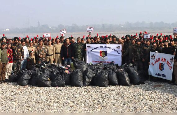 NCC Cadets, Local Civic Bodies jointly launch 'Plastic Free Tawi Campaign' at Nagrota | India News